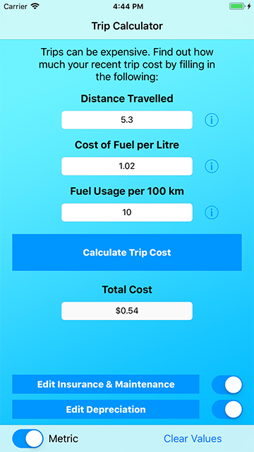 Trip Calculator